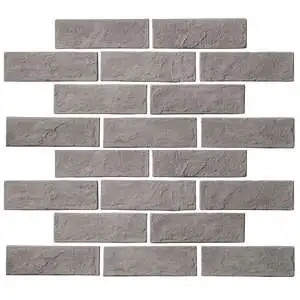 Standard 2x8 Thin Brick Veneer Sidewalk Gray