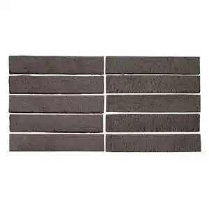 University 2x11 Thin Brick Veneer Charcoal
