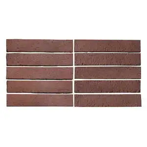 University 2x11 Thin Brick Veneer City Hall Red