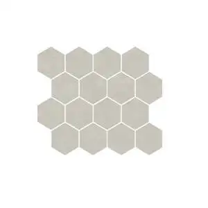 Grey Mosaico Esagono su rete