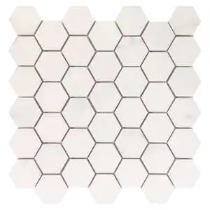 Trilogy Calacatta White Soft 2 x 2 Hexagon
