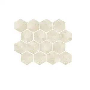 Ivory Mosaico Esagono su rete