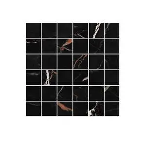 Venice Black Mosaico 5x5 su rete