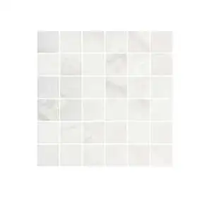 White Onyx Mosaico 5x5 su rete