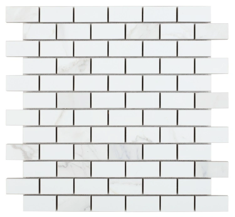 Malaysia Calacatta Dorado Polished Brick Mosaic