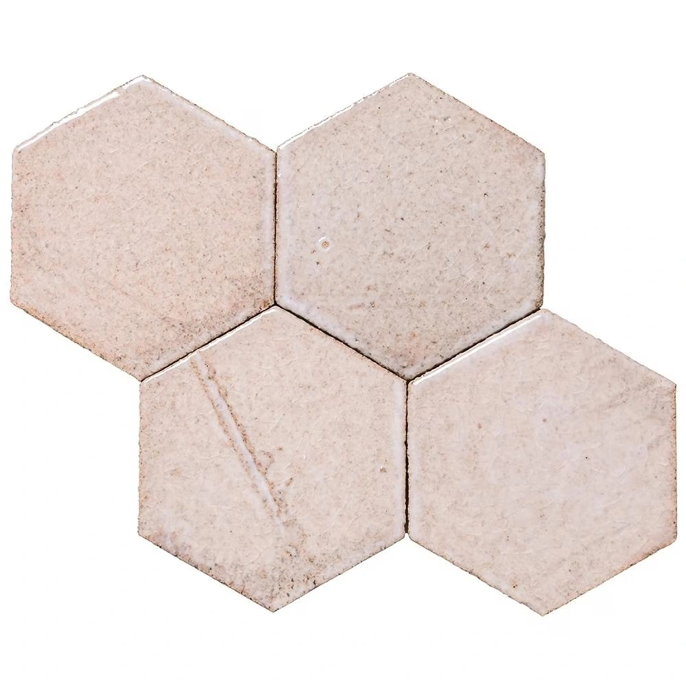 Clara Tierra Madre 4" Hexagon Pearl