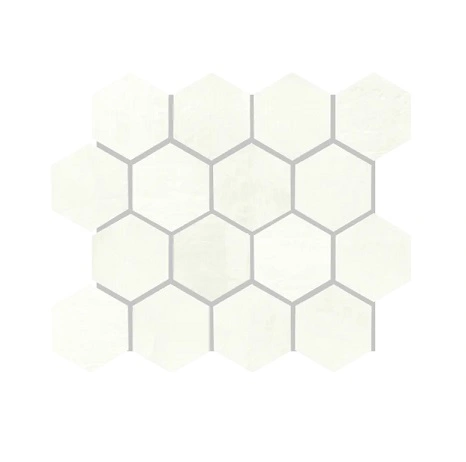 White Mosaico Esagono