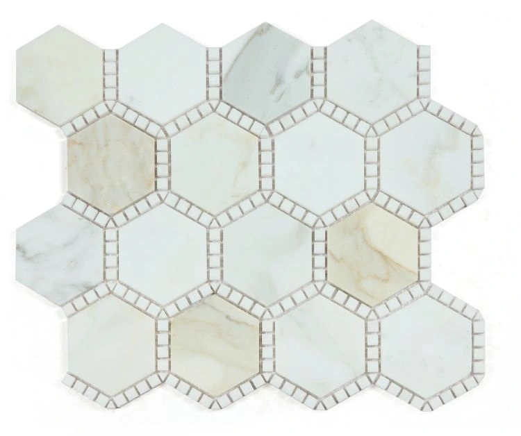Hexagon Deco Calacatta Gold Honed