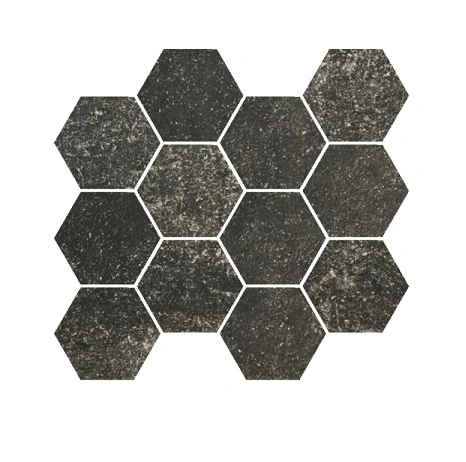 Black Mosaico Esagono