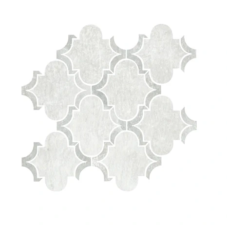 White Mosaico Arabesque