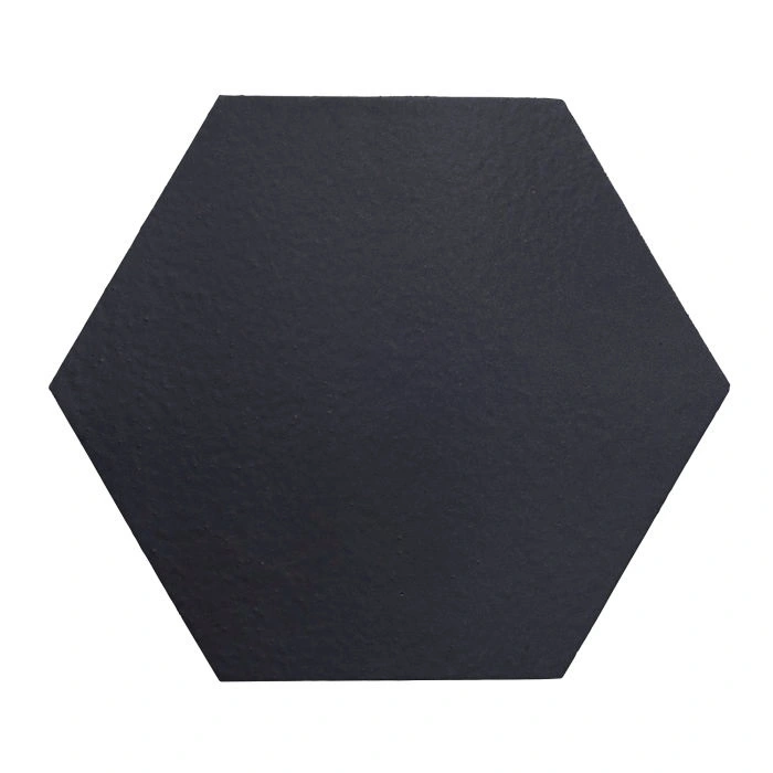 Monrovia Hexagon High Fire Ceramic Tile Black Diamond