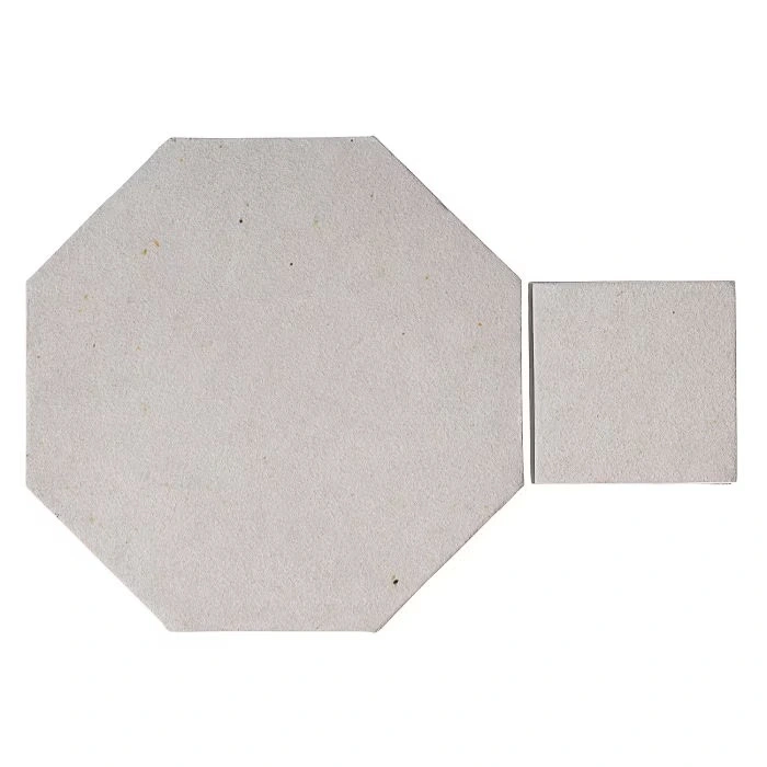 Monrovia Octagon Set High Fire Ceramic Tile Sierra Snow