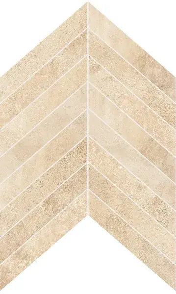 Beige Mosaico Chevron