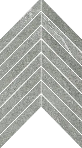 Grey Mosaico Chevron su rete