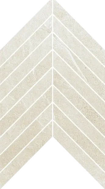 Ivory Mosaico Chevron su rete