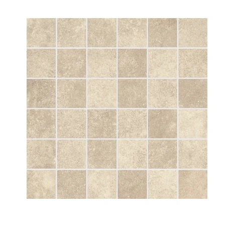 Beige Mosaico 5x5 su rete