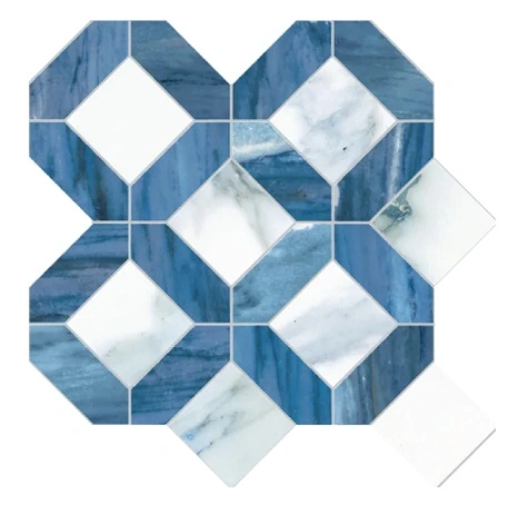 Positano Blue Mosaico Antique Lux su rete