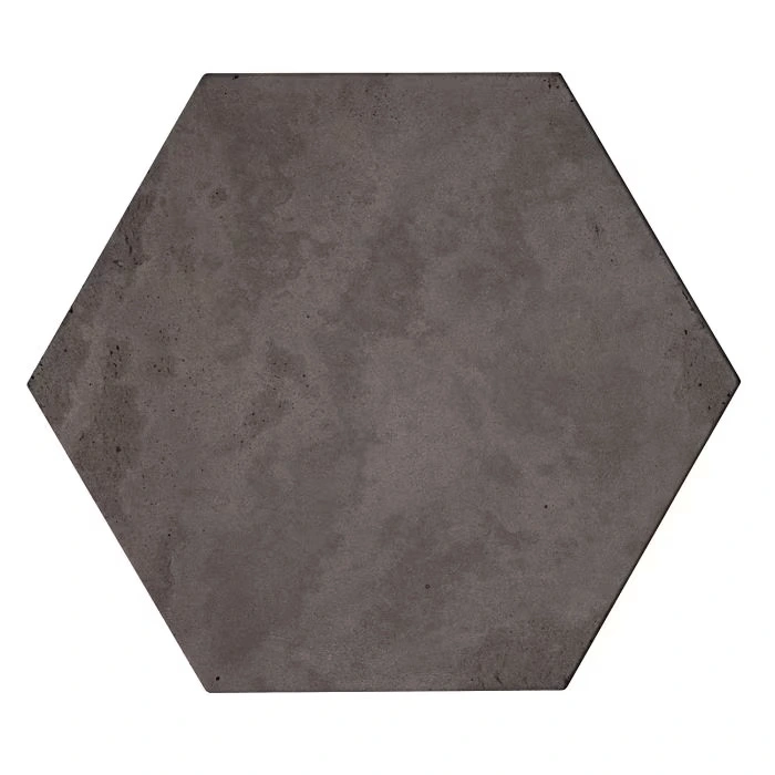 Roman 8" Hexagon Charcoal