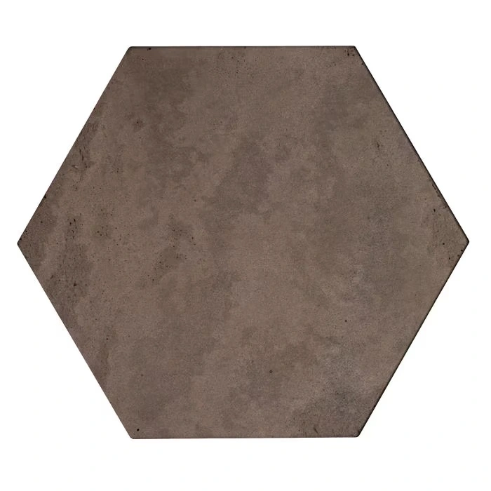 Roman 8" Hexagon Cotto Chocolate