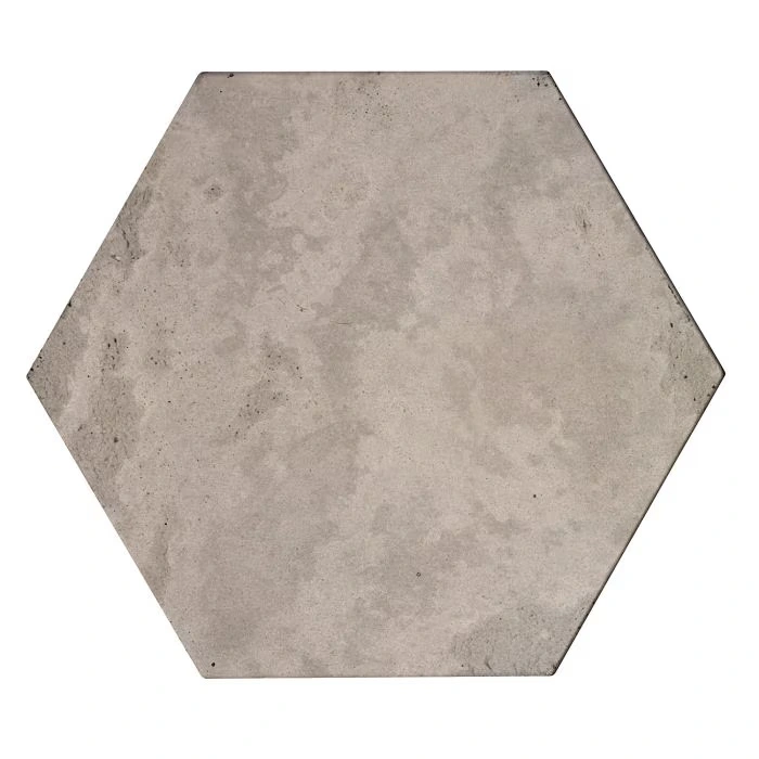 Roman 8" Hexagon Natural Grey