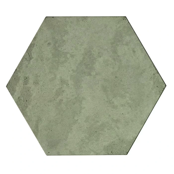 Roman 8" Hexagon Ocean Green Light