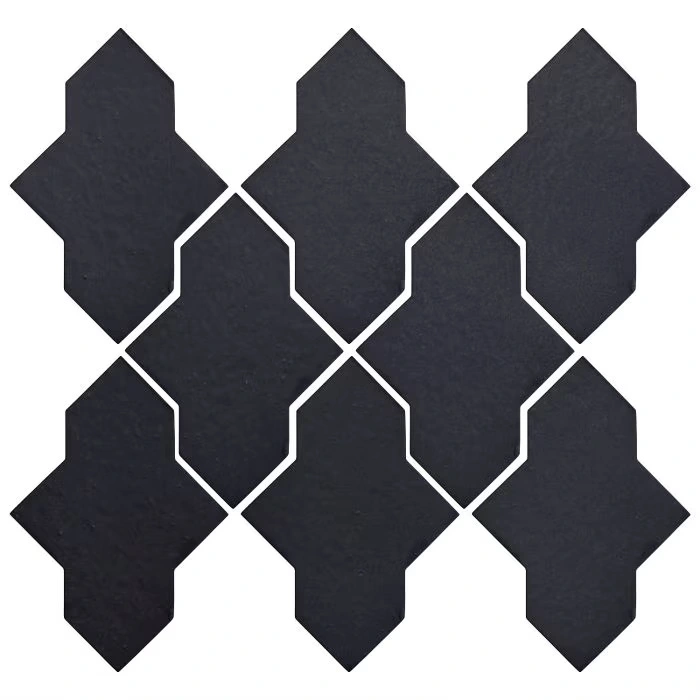 Studio Field Arabesque Pattern 2A High Fire Cerami Black Diamond