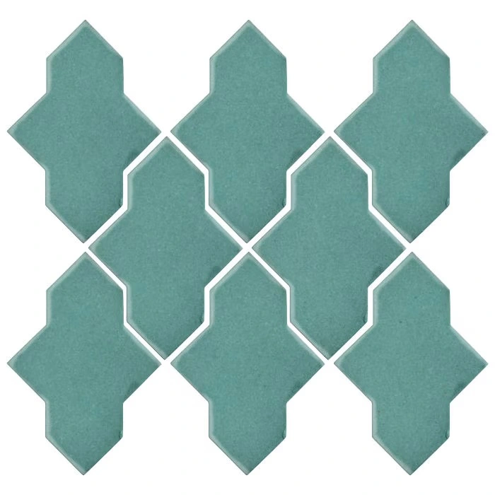 Studio Field Arabesque Pattern 2A High Fire Ceramic Blue Haze