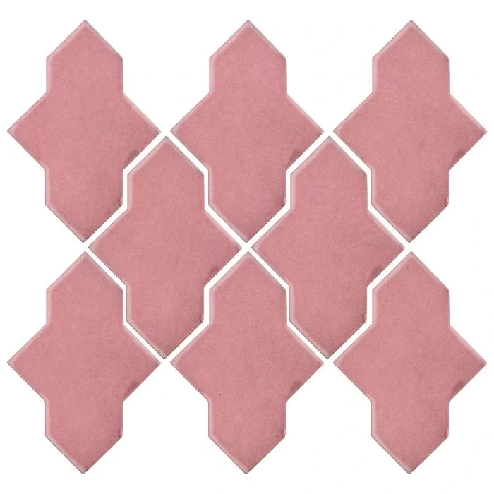 Studio Field Arabesque Pattern 2A High Fire Ceramic Bubble Gum