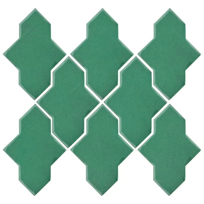 Studio Field Arabesque Pattern 2A High Fire Ceramic Tile Kale