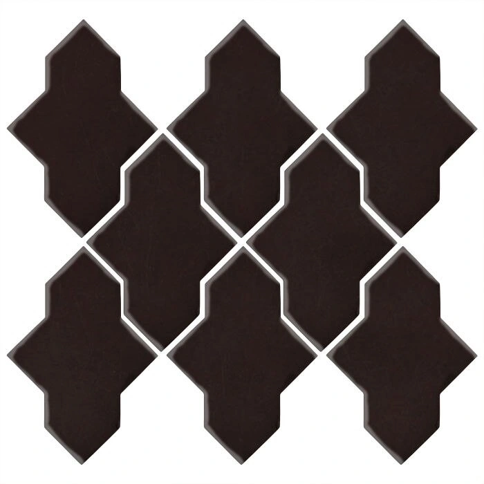Studio Field Arabesque Pattern 2A High Fire Ceramic Licorice