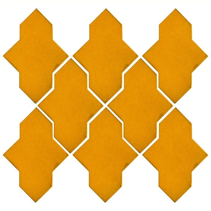 Studio Field Arabesque Pattern 2A High Fire Ceramic Mandarin