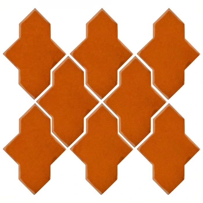 Studio Field Arabesque Pattern 2A High Fire Ceramic Tile Maple