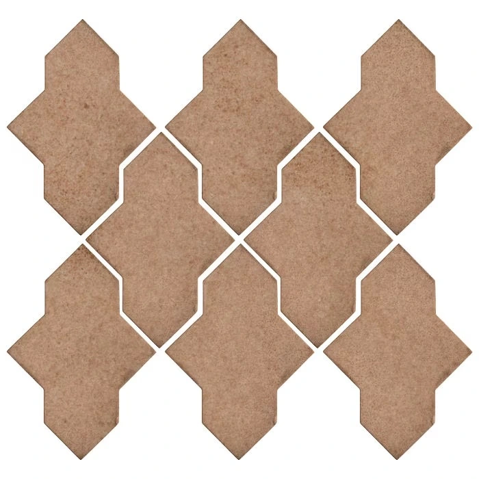 Studio Field Arabesque Pattern 2A High Fire Ceramic Nut Shell