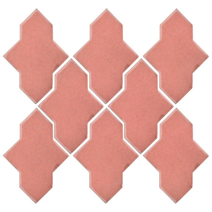 Studio Field Arabesque Pattern 2A High Fire Ceramic Peach Pie