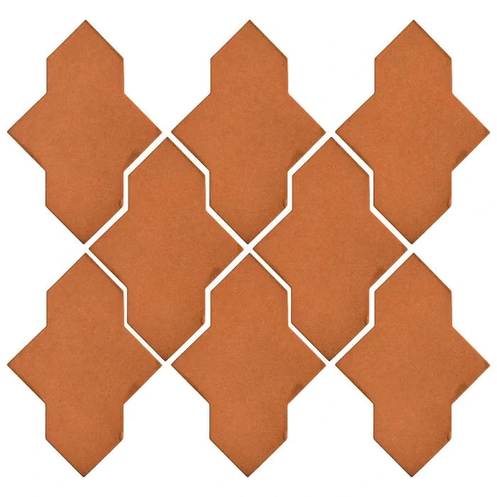 Studio Field Arabesque Pattern 2A High Fire CeramicPottery Brown