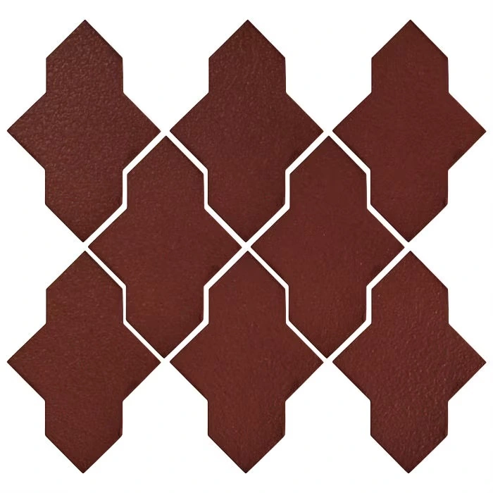 Studio Field Arabesque Pattern 2A High Fire Ceramic Pueblo Red