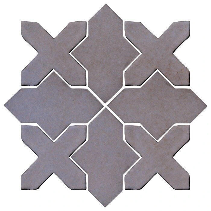 Studio Field Arabesque Pattern 2B High Fire Ceram Black and Blue