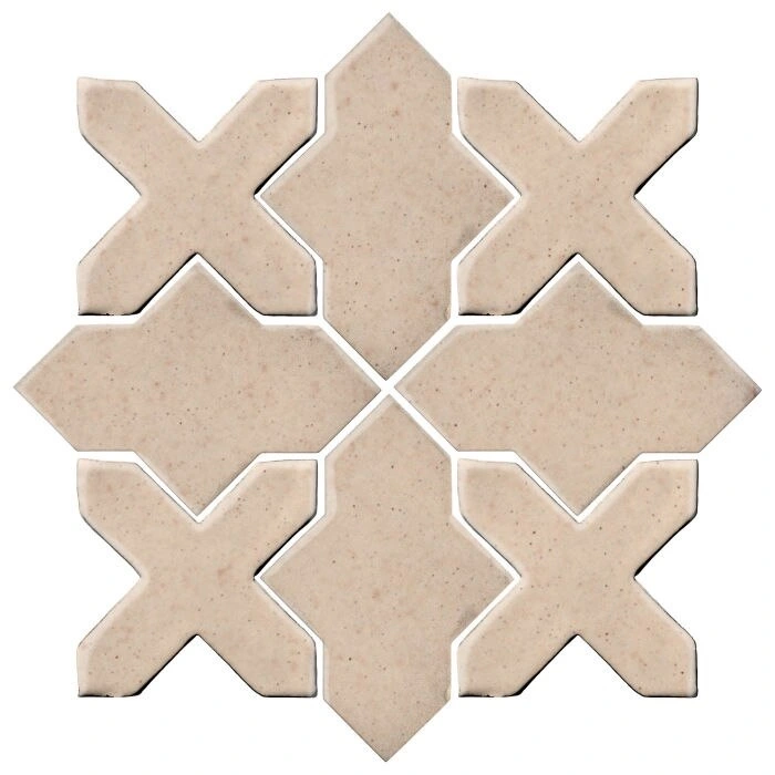 Studio Field Arabesque Pattern 2B High Fire Ceramic Champagne