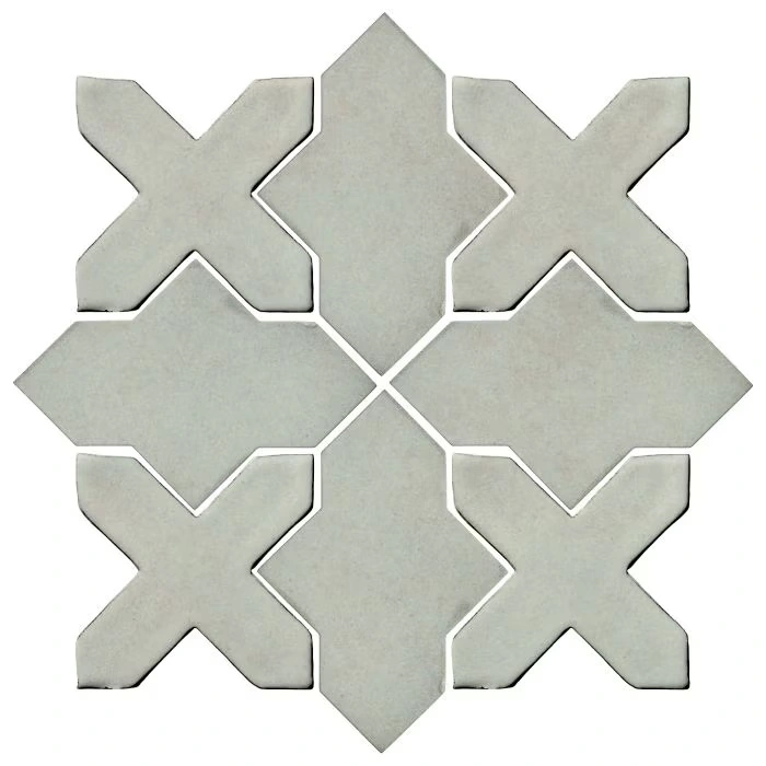 Studio Field Arabesque Pattern 2B High Fire Ceramic Ice Storm