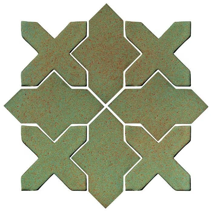 Studio Field Arabesque Pattern 2B High Fire Ceramic Light Copper