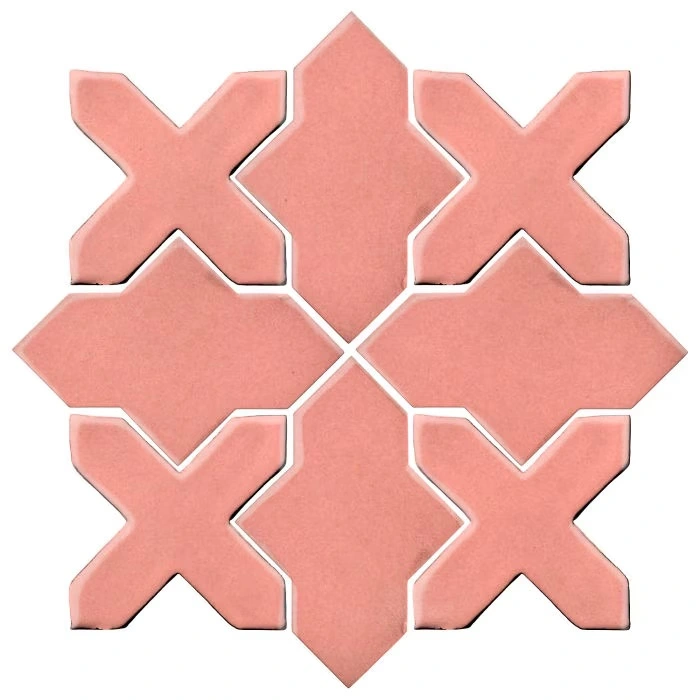 Studio Field Arabesque Pattern 2B High Fire Ceramic Peach Pie