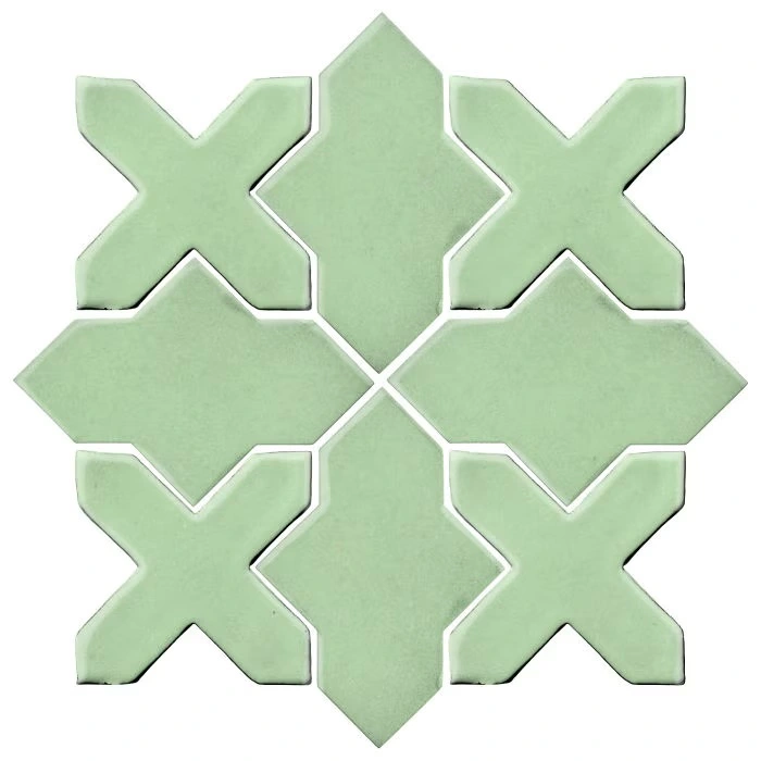 Studio Field Arabesque Pattern 2B High Fire Ceramic Peppermint