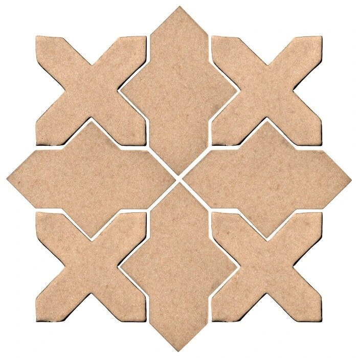 Studio Field Arabesque Pattern 2B High Fire Ceramic Shiitake