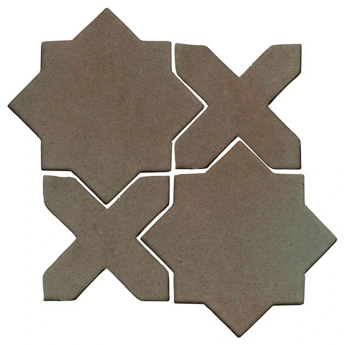 Studio Field Arabesque Pattern 2C High Fire Ceramic Elder Green
