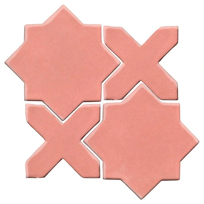 Studio Field Arabesque Pattern 2C High Fire Ceramic Peach Pie