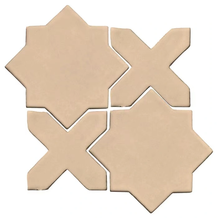 Studio Field Arabesque Pattern 2C High Fire Ceramic Tile Putty