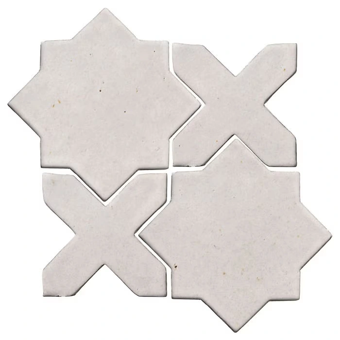 Studio Field Arabesque Pattern 2C High Fire Ceramic Sierra Snow