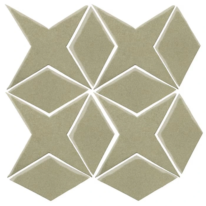 Studio Field Arabesque Pattern 4 High Fire Ceramic Aloe Vera