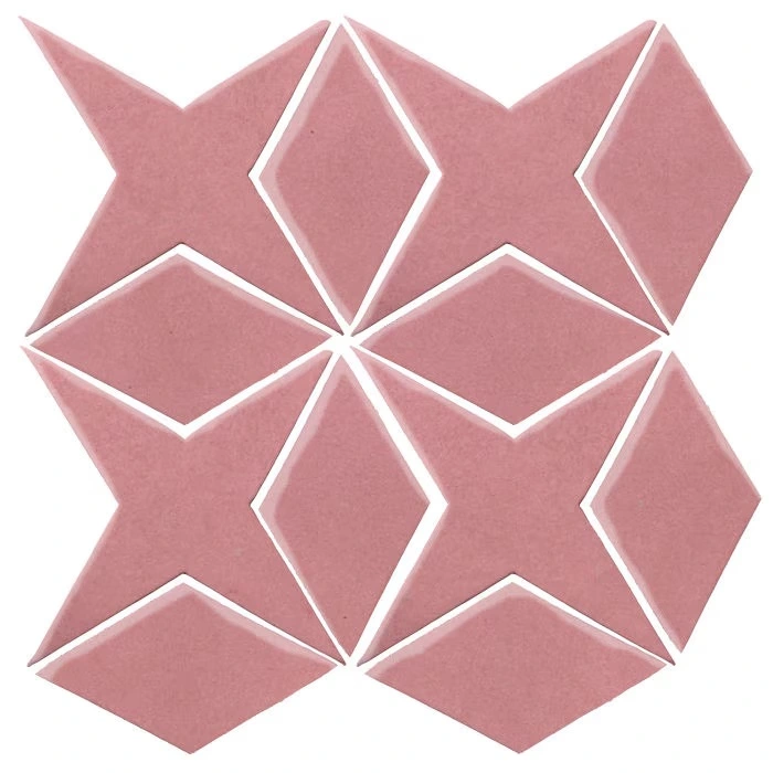 Studio Field Arabesque Pattern 4 High Fire Ceramic Bubble Gum