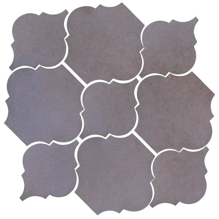 Studio Field Arabesque Pattern 5B High Fire CeramiBlack and Blue